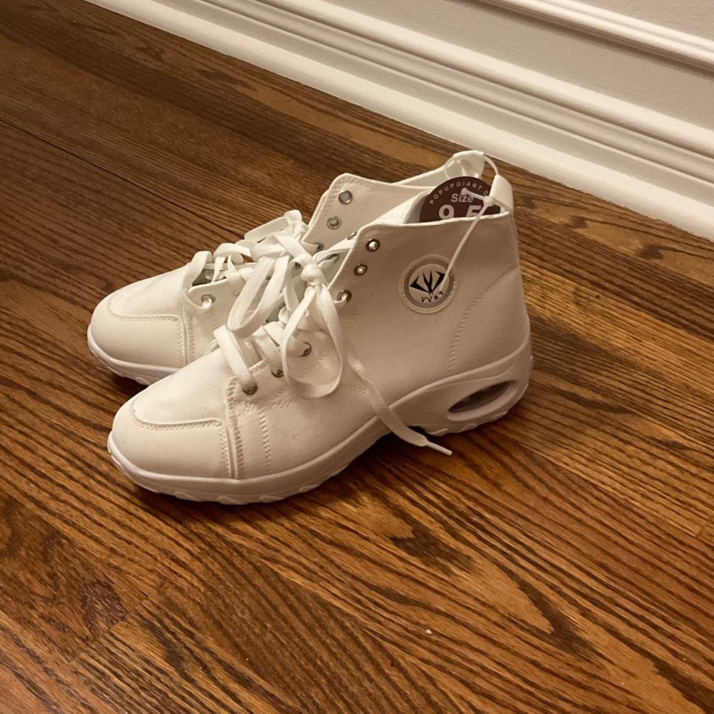 White High-Top Sneakers